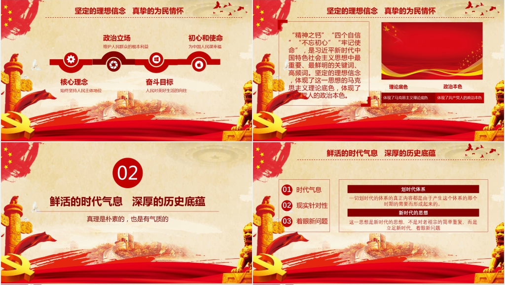 新时代中国特色社会主义思想PPT党课 新时代中国特色社会主义思想PPT党课
