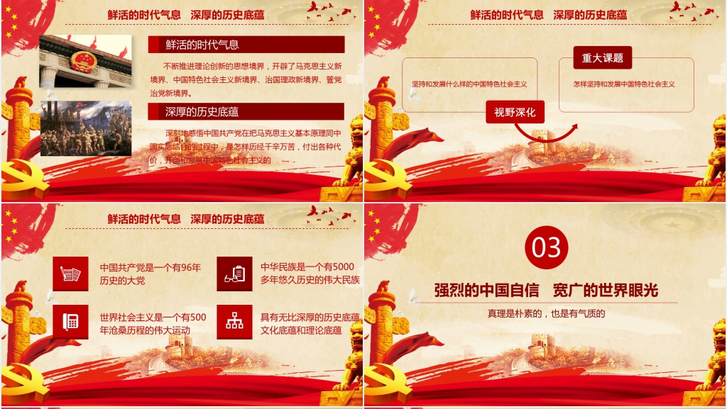 新时代中国特色社会主义思想PPT党课 新时代中国特色社会主义思想PPT党课