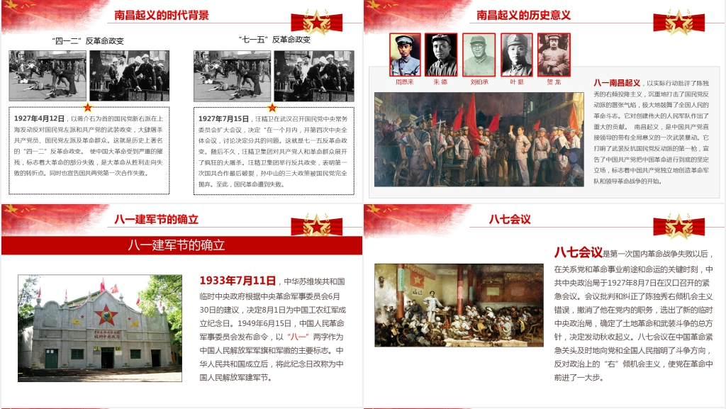 党的历史红色记忆PPT党课 党的历史红色记忆PPT党课
