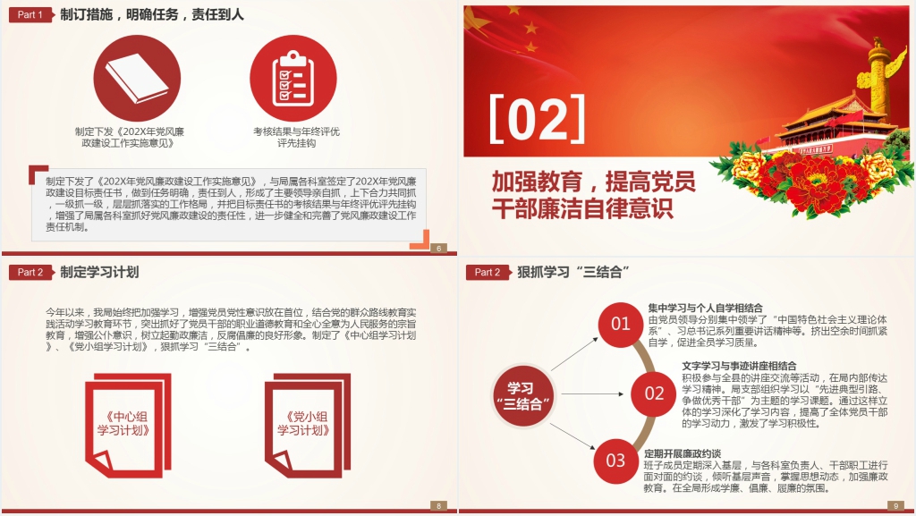 单位党风廉政建设自查报告PPT党课 单位党风廉政建设自查报告PPT党课