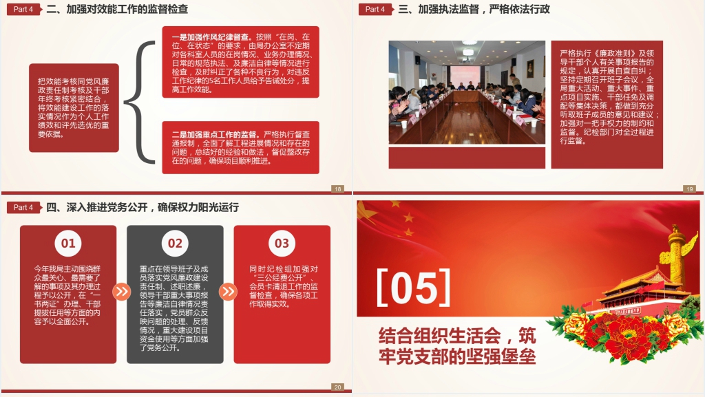 单位党风廉政建设自查报告PPT党课 单位党风廉政建设自查报告PPT党课