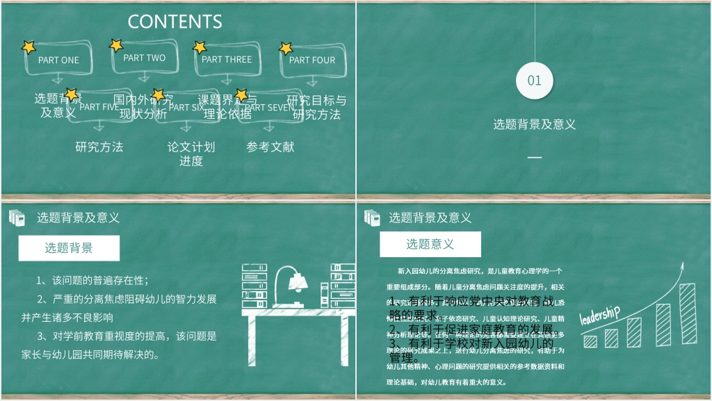 幼儿入学分离焦虑解析PPT论文答辩 幼儿入学分离焦虑解析PPT论文答辩