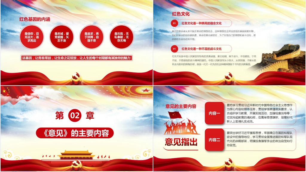 在全军开展传承红色基因担当强军重任主题教育PPT党课