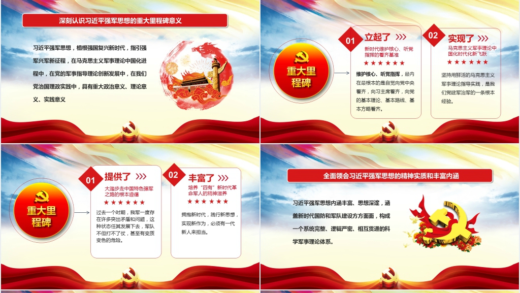 在全军开展传承红色基因担当强军重任主题教育PPT党课