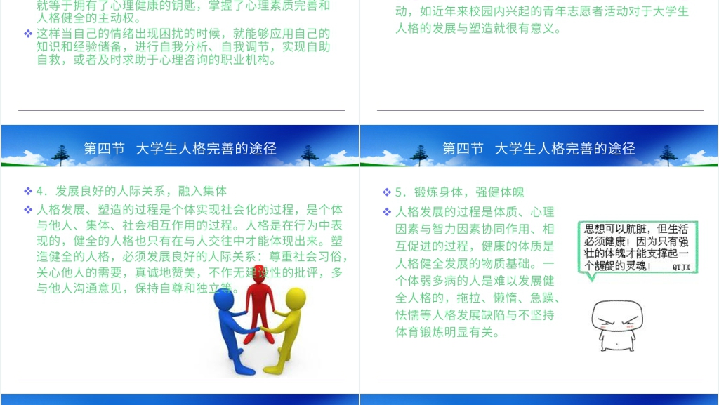 大学生人格发展与心理健康PPT 大学生人格发展与心理健康PPT