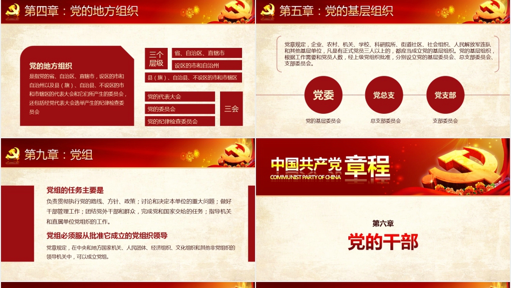 中国共产党新章程解读PPT党课 中国共产党新章程解读PPT党课