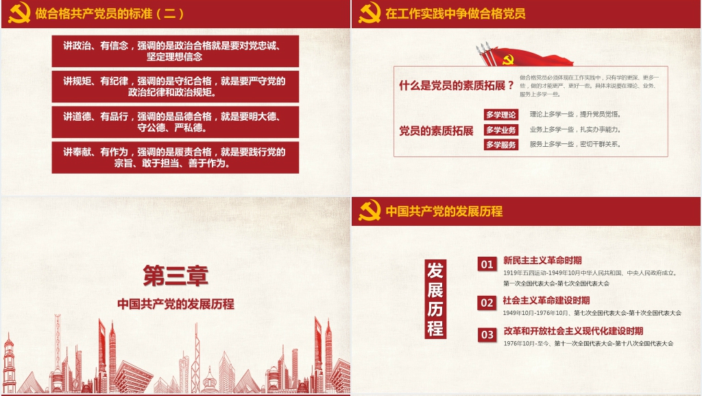 做合格共产党员十九大专题PPT党课 做合格共产党员十九大专题PPT党课