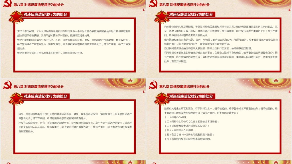 党员纪律处分条例PPT党课 党员纪律处分条例PPT党课