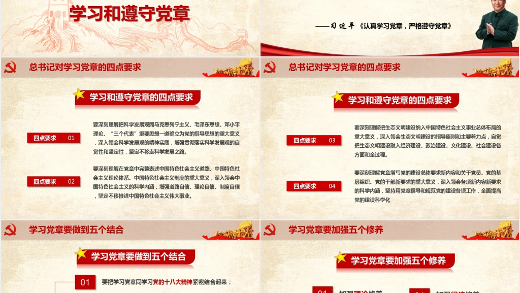 章程党章党规学习解读PPT党课 章程党章党规学习解读PPT党课