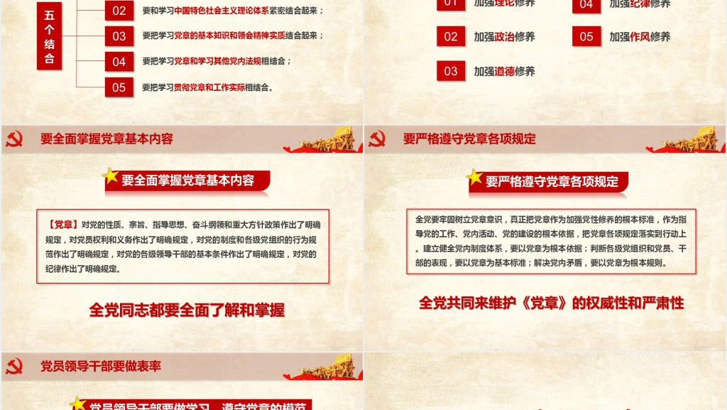 章程党章党规学习解读PPT党课 章程党章党规学习解读PPT党课