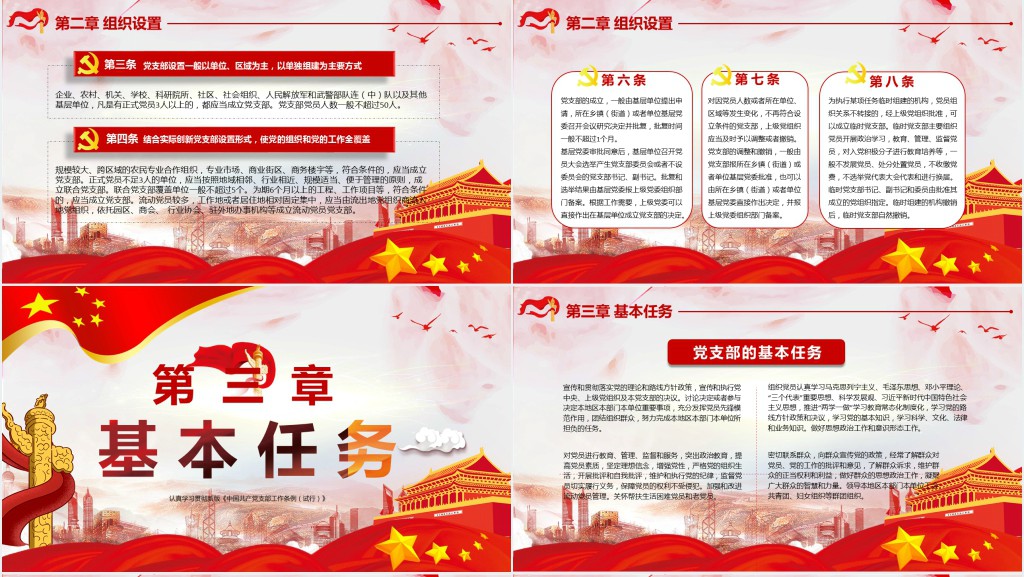 党政风解读党支部工作条例PPT党课 党政风解读党支部工作条例PPT党课