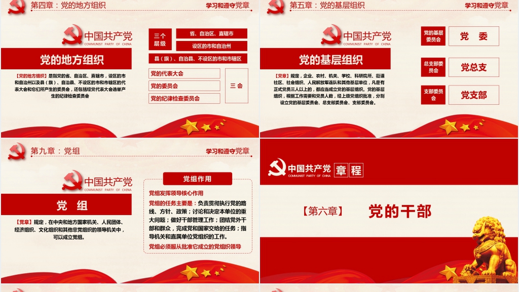 党章程解读介绍党章的发展厉程讲解PPT党课 党章程解读介绍党章的发展厉程讲解PPT党课