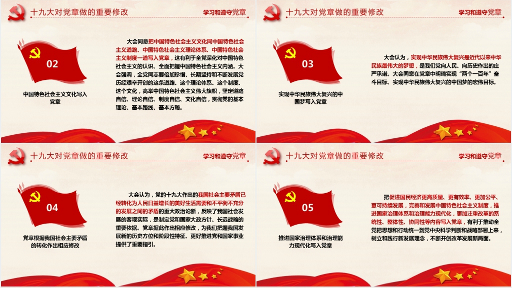 党章程解读介绍党章的发展厉程讲解PPT党课 党章程解读介绍党章的发展厉程讲解PPT党课