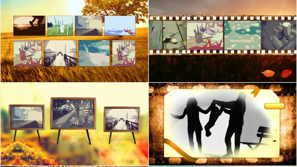 纪念父亲节PPT相册模板