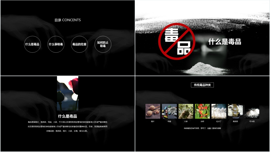 禁毒知识宣传教育主题PPT课件 禁毒知识宣传教育主题PPT课件