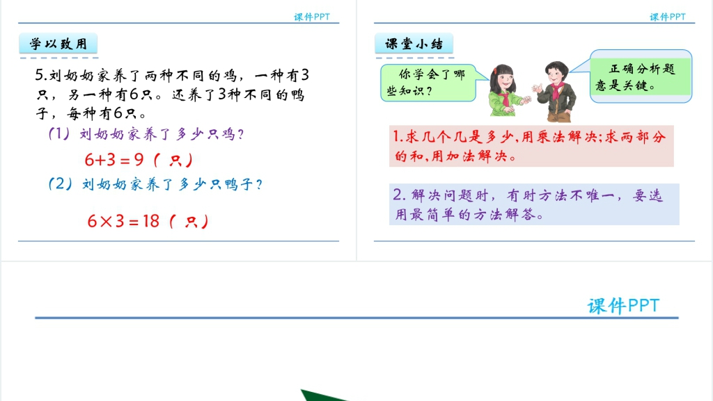 人教实验版二年级数学上册第4单元表内乘法(一)6解决问题PPT课件 人教实验版二年级数学上册第4单元表内乘法(一)6解决问题PPT课件