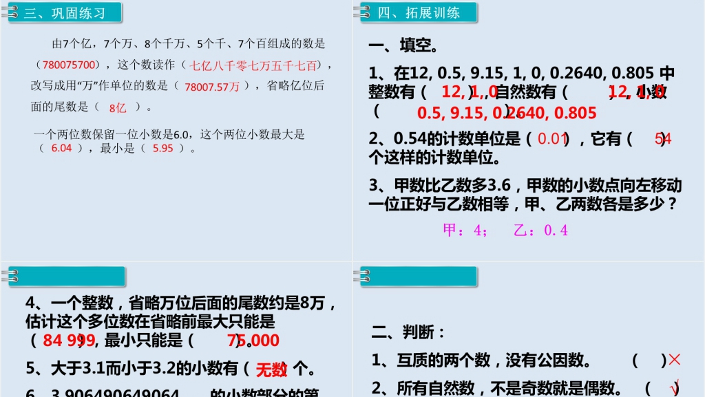 六年级数学下册第6单元整理和复习1.数与代数第1课时数的认识(1)PPT课件 六年级数学下册第6单元整理和复习1.数与代数第1课时数的认识(1)PPT课件