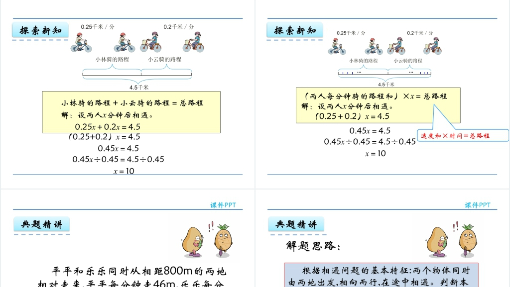 人教版五年级数学上册第5单元 简易方程8实际问题与方程(二)PPT课件 人教版五年级数学上册第5单元 简易方程8实际问题与方程(二)PPT课件