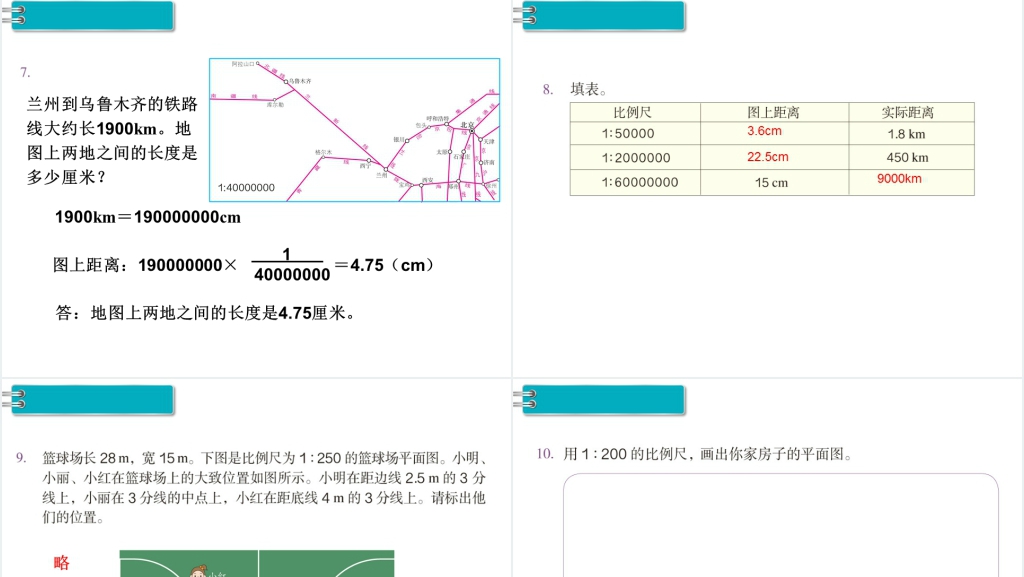 六年级数学下册第4单元比例3.比例的应用第3课时比例尺(3)PPT课件 六年级数学下册第4单元比例3.比例的应用第3课时比例尺(3)PPT课件