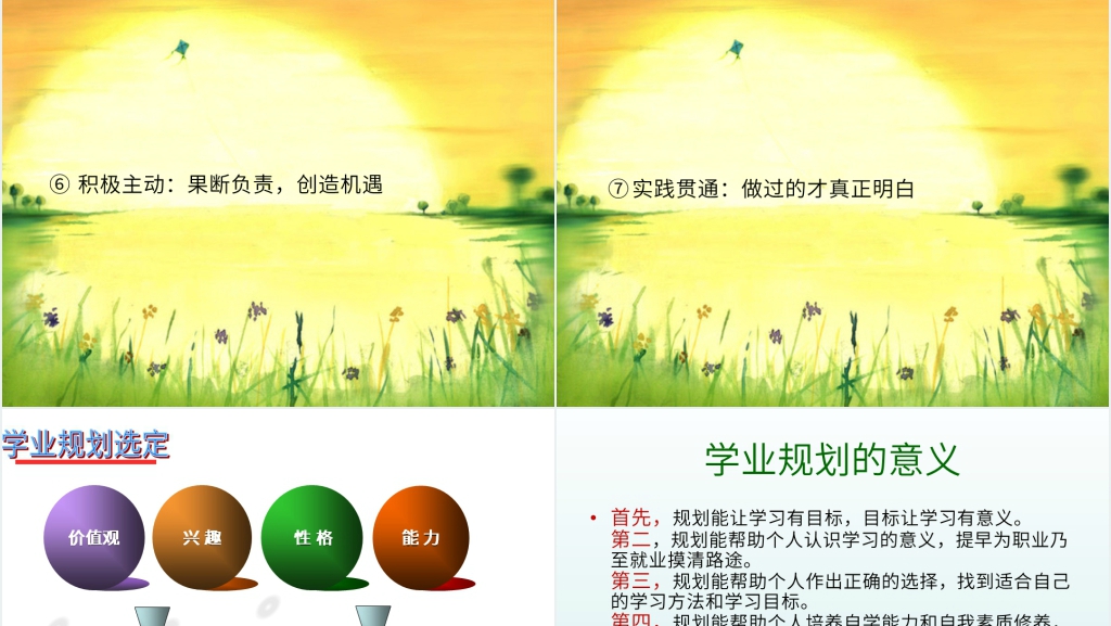 明确目标科学规划我的大学生活主题班会PPT文档 明确目标科学规划我的大学生活主题班会PPT文档