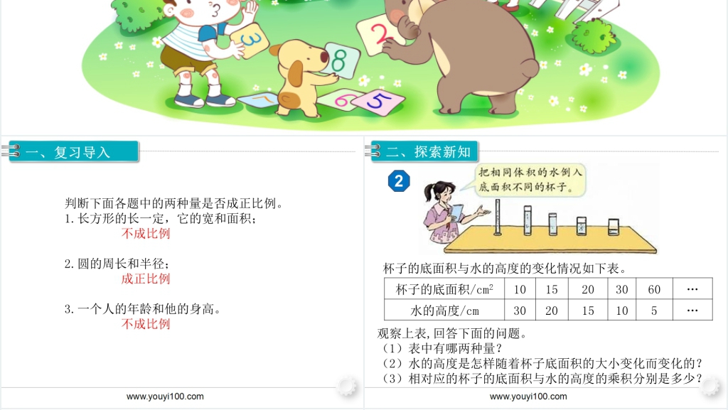 六年级数学下册第4单元比例2.正比例和反比例第2课时反比例教学PPT课件 六年级数学下册第4单元比例2.正比例和反比例第2课时反比例教学PPT课件