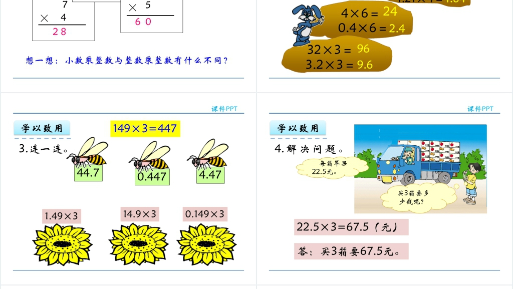 人教版五年级数学上册第1单元小数乘法1小数乘整数PPT课件 人教版五年级数学上册第1单元小数乘法1小数乘整数PPT课件
