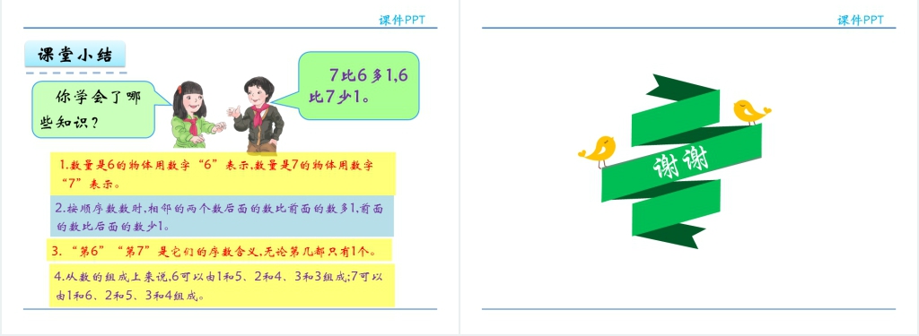 人教实验版一年级数学上册第5单元6~10的认识和加减法6和7的认识PPT课件 人教实验版一年级数学上册第5单元6~10的认识和加减法6和7的认识PPT课件