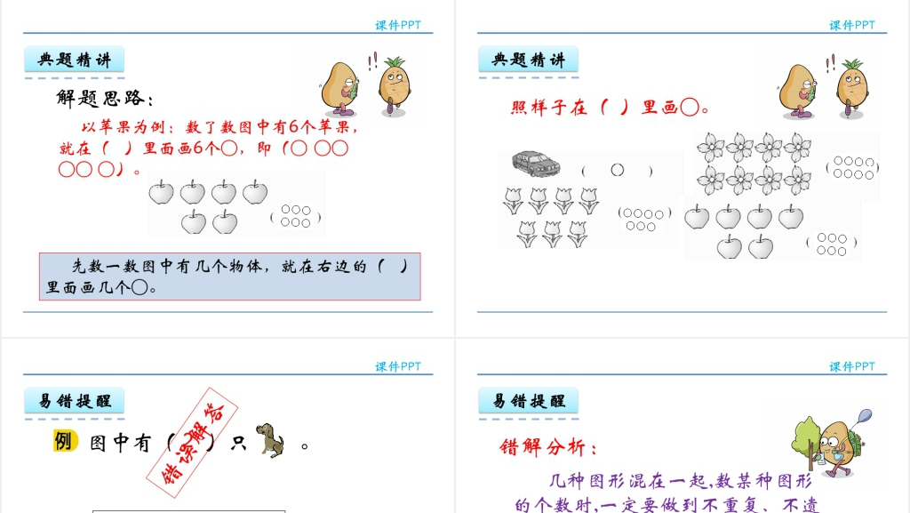 人教实验版一年级数学上册第1单元准备课1数一数PPT课件 人教实验版一年级数学上册第1单元准备课1数一数PPT课件