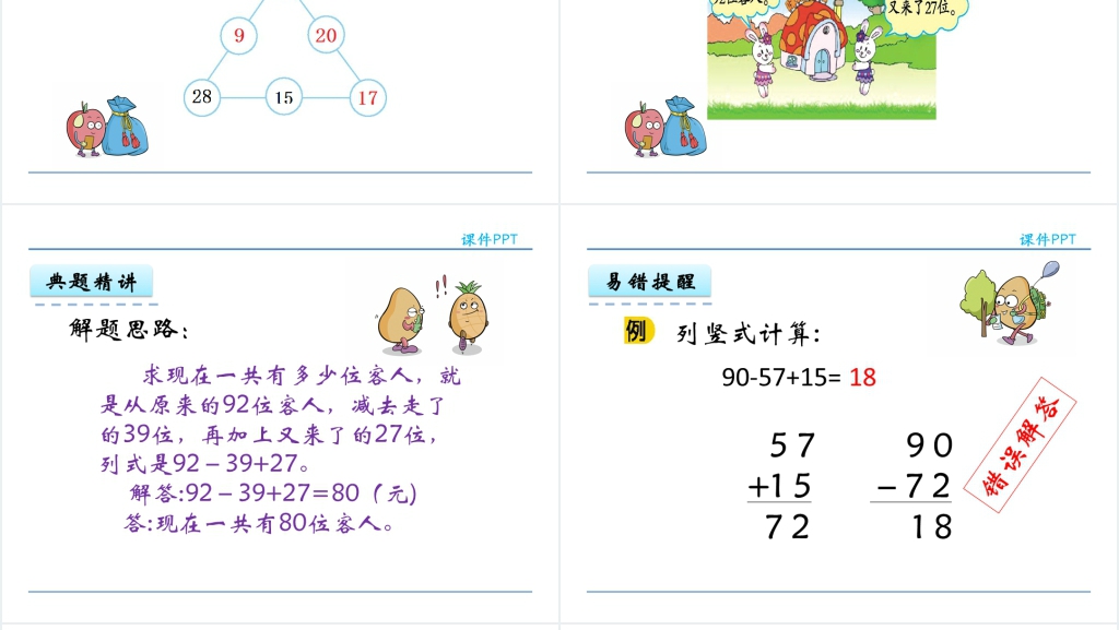 人教实验版二年级数学上册第2单元100以内的加法和减法(二)7加减混合PPT课件 人教实验版二年级数学上册第2单元100以内的加法和减法(二)7加减混合PPT课件