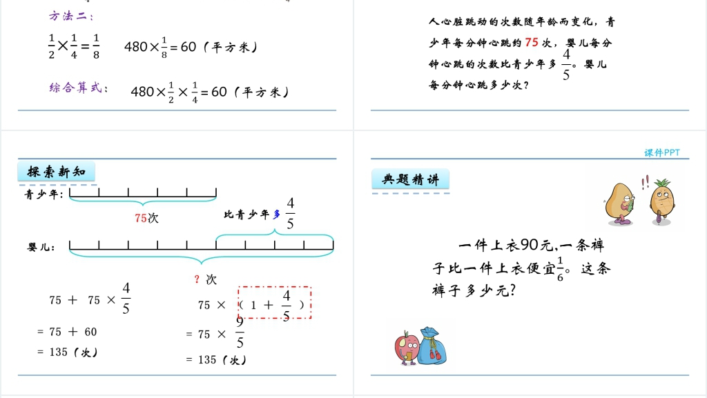 人教版六年级数学上册第1单元分数乘法4解决问题PPT课件 人教版六年级数学上册第1单元分数乘法4解决问题PPT课件