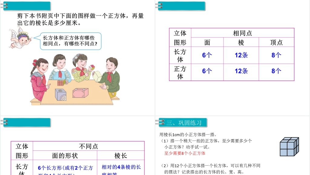 小学五年级数学下册第二课时正方体的认识PPT课件 小学五年级数学下册第二课时正方体的认识PPT课件