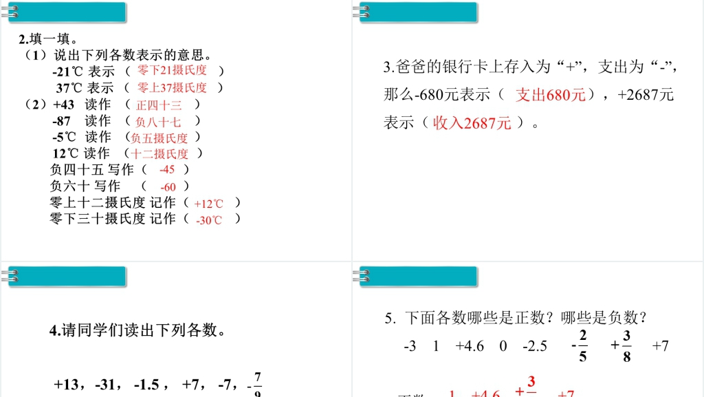 六年级数学下册第1单元负数第1课时负数的认识PPT课件 六年级数学下册第1单元负数第1课时负数的认识PPT课件