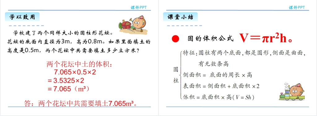 人教版小学六年级圆柱的体积PPT课件 人教版小学六年级圆柱的体积PPT课件