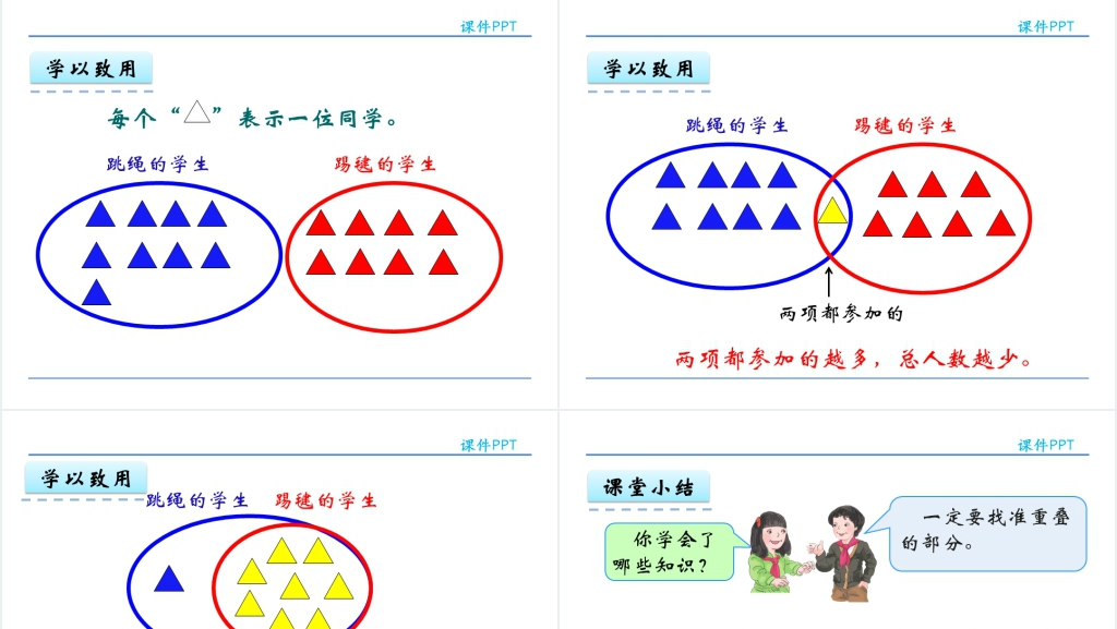 人教实验版三年级数学上册第9单元数学广角—集合集合思想的认识PPT课件 人教实验版三年级数学上册第9单元数学广角—集合集合思想的认识PPT课件