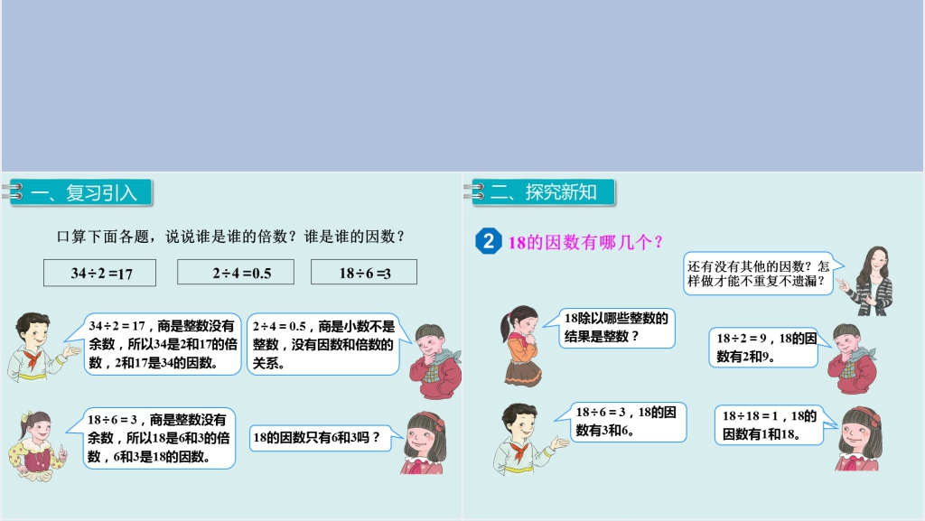 五年级数学下册因数和倍数(2)PPT课件 五年级数学下册因数和倍数(2)PPT课件