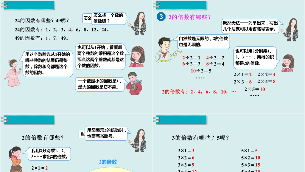 五年级数学下册因数和倍数(2)PPT课件 五年级数学下册因数和倍数(2)PPT课件