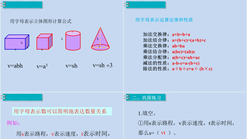 六年级数学下册第6单元整理和复习1.数与代数第6课时式与方程(1)PPT课件 六年级数学下册第6单元整理和复习1.数与代数第6课时式与方程(1)PPT课件