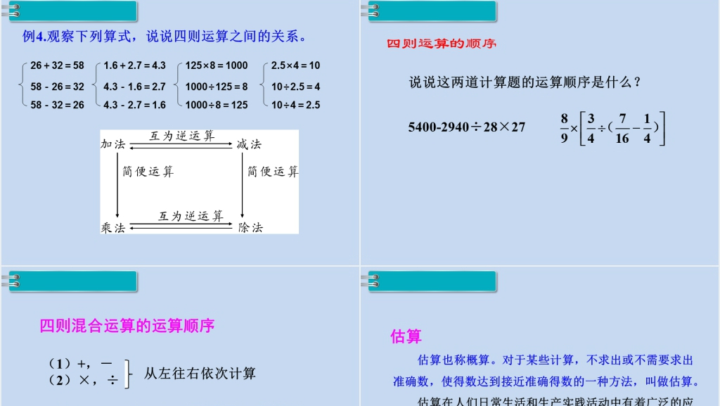 六年级数学下册第6单元整理和复习1.数与代数第3课时数的运算(1)PPT课件 六年级数学下册第6单元整理和复习1.数与代数第3课时数的运算(1)PPT课件