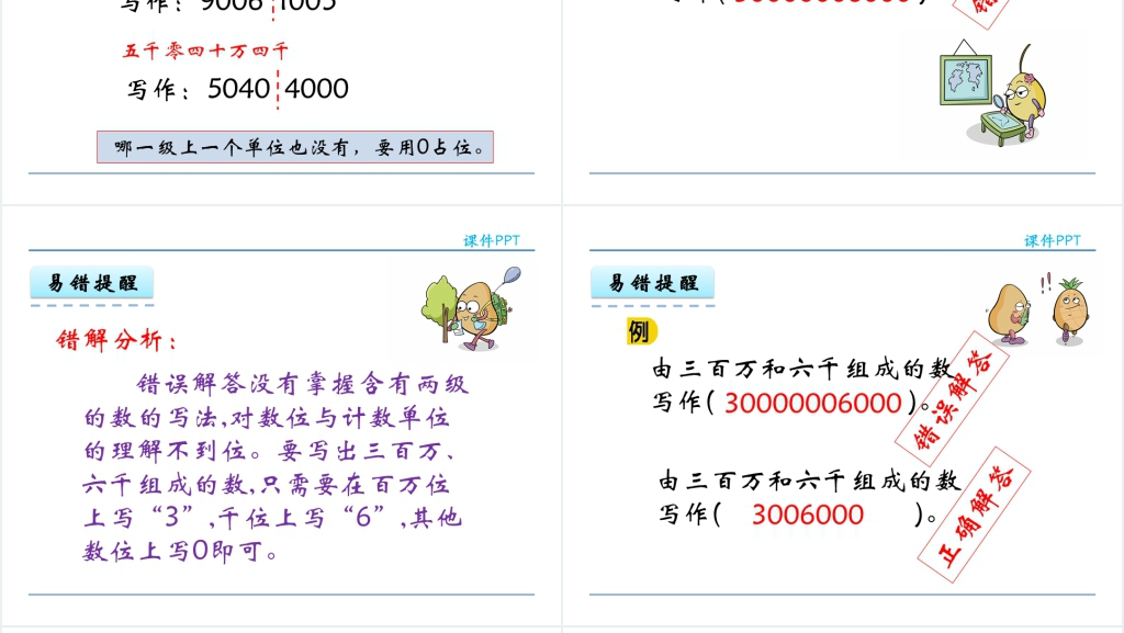 人教实验版四年级数学上册第1单元大数的认识2亿以内数的写法教学PPT课件 人教实验版四年级数学上册第1单元大数的认识2亿以内数的写法教学PPT课件