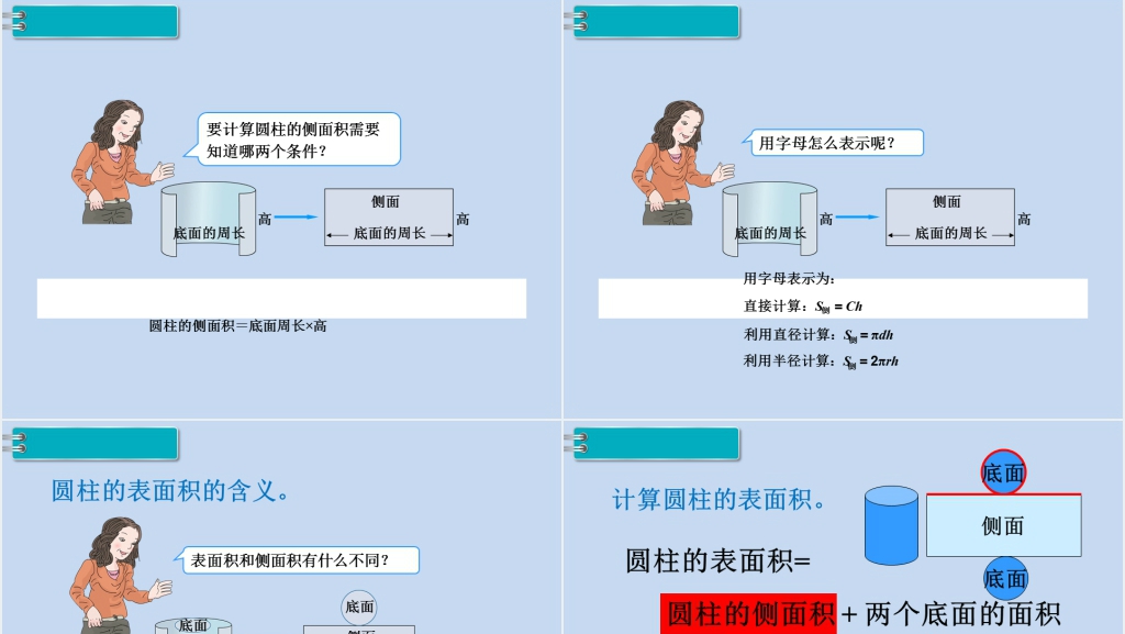 六年级数学下册第3单元圆柱与圆锥1.圆柱第3课时圆柱的表面积(1)PPT课件 六年级数学下册第3单元圆柱与圆锥1.圆柱第3课时圆柱的表面积(1)PPT课件