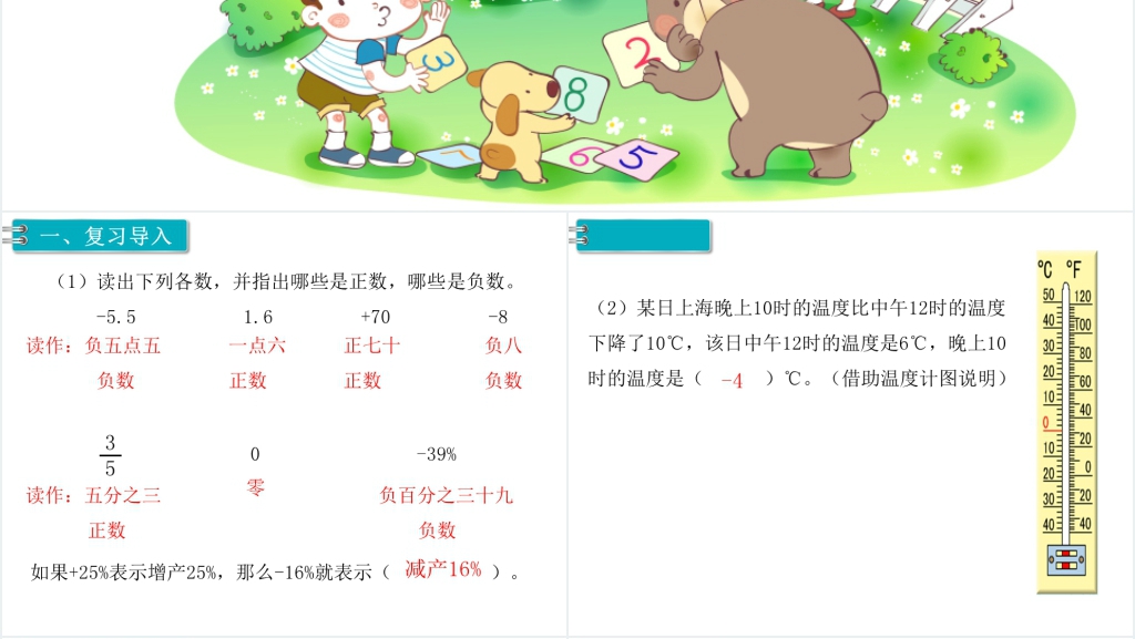 六年级数学下册(RJ)第1单元负数第2课时在直线上表示数教学PPT课件 六年级数学下册(RJ)第1单元负数第2课时在直线上表示数教学PPT课件