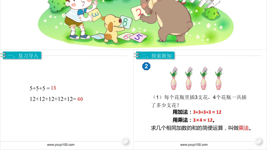 小学四年级数学下册乘、除法的意义和各部分间的关系PPT 小学四年级数学下册乘、除法的意义和各部分间的关系PPT