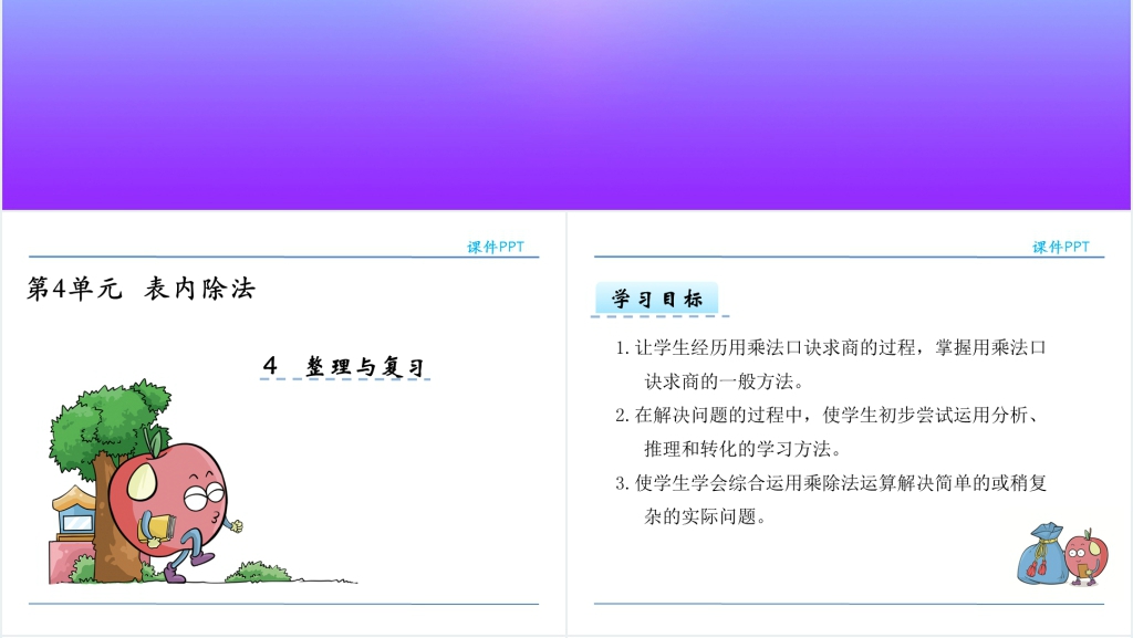人教版二年级数学下册表内除法4整理与复习PPT 人教版二年级数学下册表内除法4整理与复习PPT