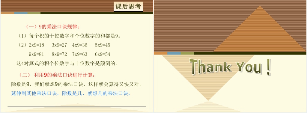 人教版9的乘法口诀求商PPT课件 人教版9的乘法口诀求商PPT课件
