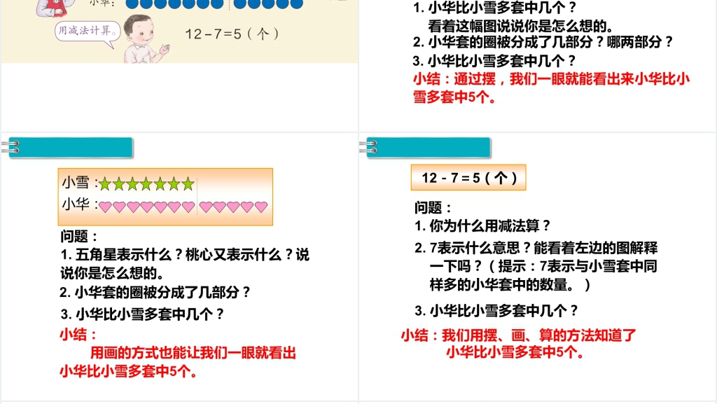 一年级数学下册(RJ)第2单元20以内的退位减法第10课时用数学(2)PPT课件 一年级数学下册(RJ)第2单元20以内的退位减法第10课时用数学(2)PPT课件