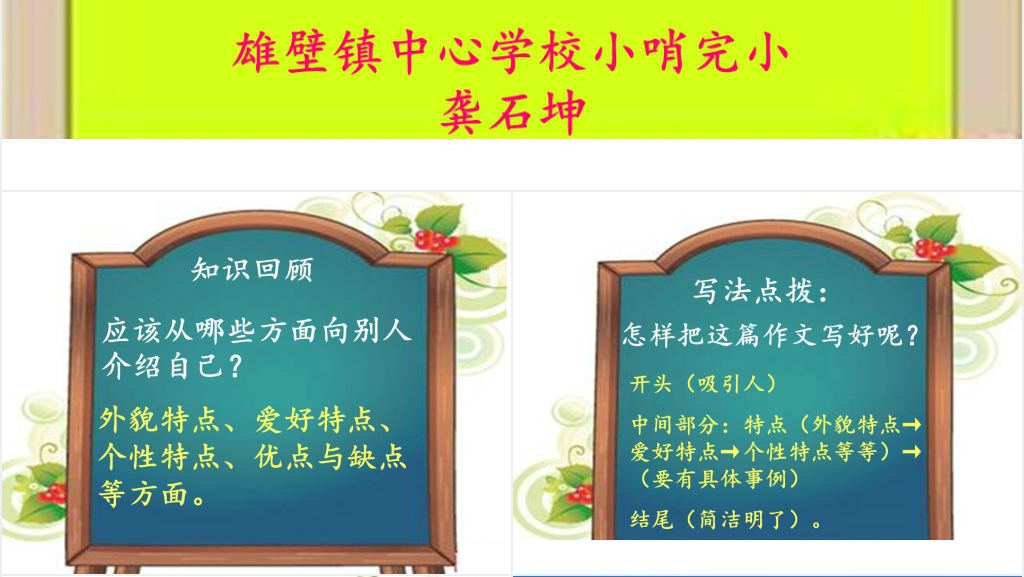 人教版小学三年级下册语文说说我自己习作指导PPT课件 人教版小学三年级下册语文说说我自己习作指导PPT课件