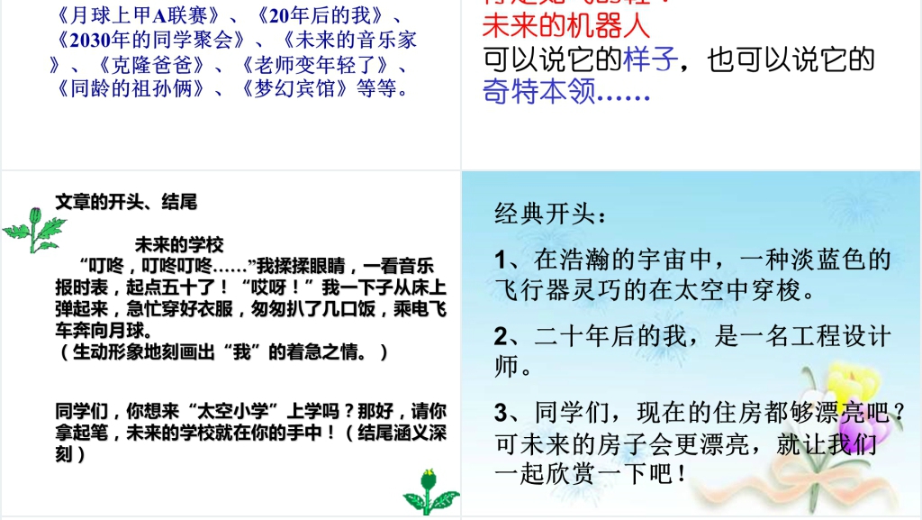 小学四年级语文园地八想象作文PPT课件 小学四年级语文园地八想象作文PPT课件