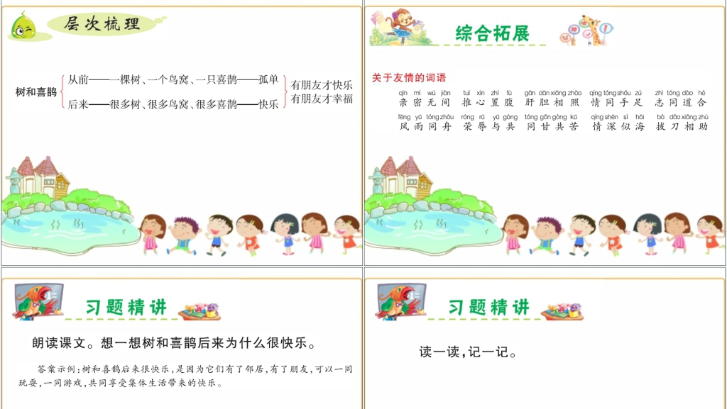 一年级语文下册课文6树和喜鹊PPT课件 一年级语文下册课文6树和喜鹊PPT课件