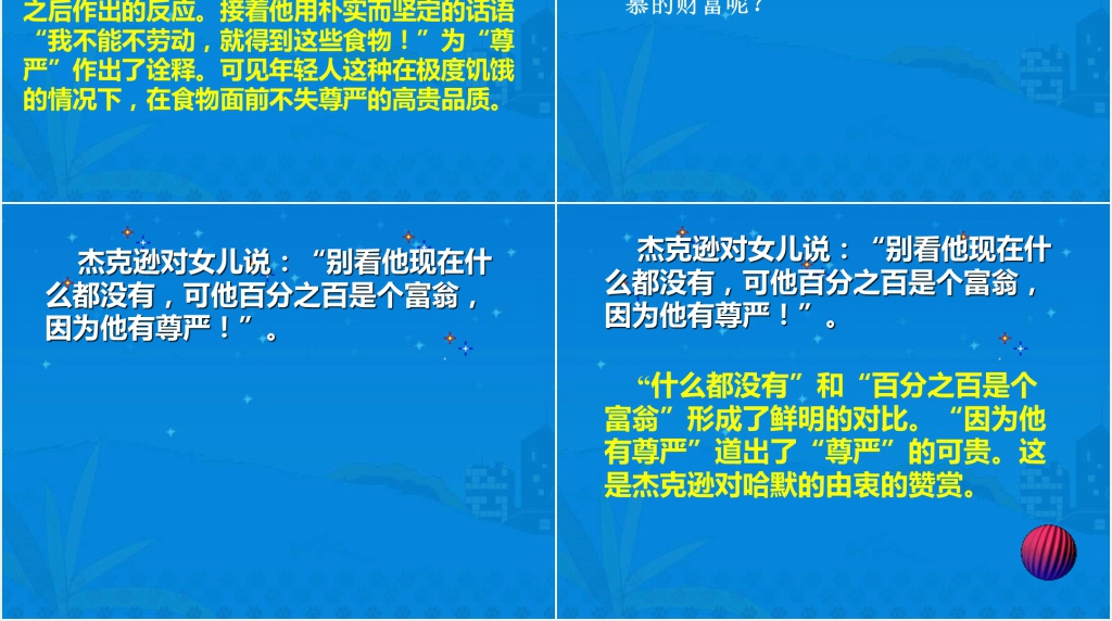 人教版小学四年级语文下册尊严PPT课件 人教版小学四年级语文下册尊严PPT课件