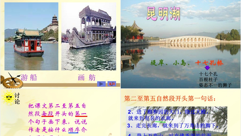 小学语文第七册第18课《颐和园》教学PPT课件 小学语文第七册第18课《颐和园》教学PPT课件